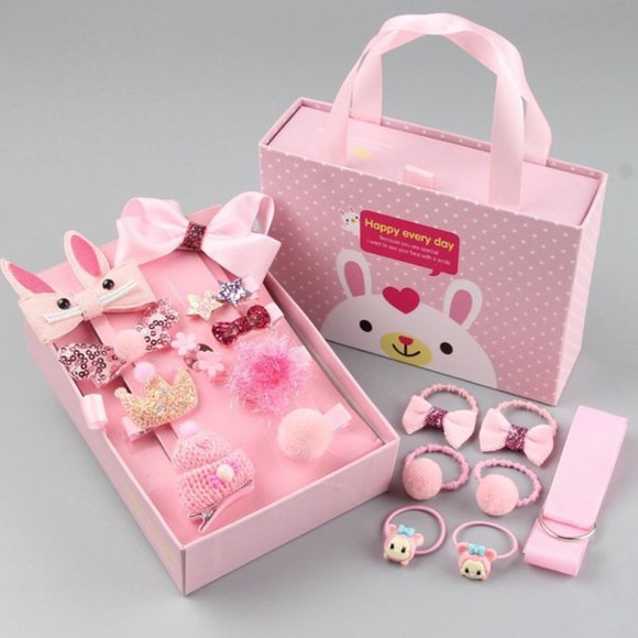 Charlize Other - Charlize Kids Hair Accessories Gift Set Pink